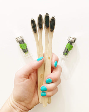 Bamboo Toothbrush & Eco Floss Value Set