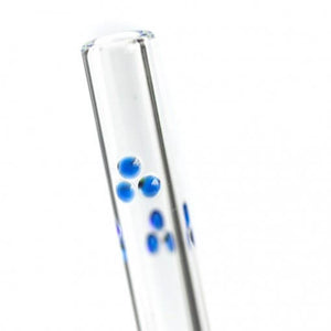 Dots Accented Glass Straw