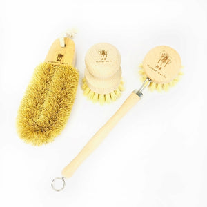 3 Pack - Multipurpose + Wood Scrub Brush + Beechwood Sisal Kitchen