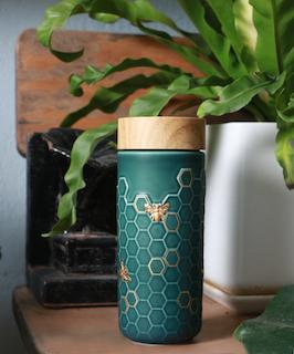 Honey Bee Travel Mug / Gold