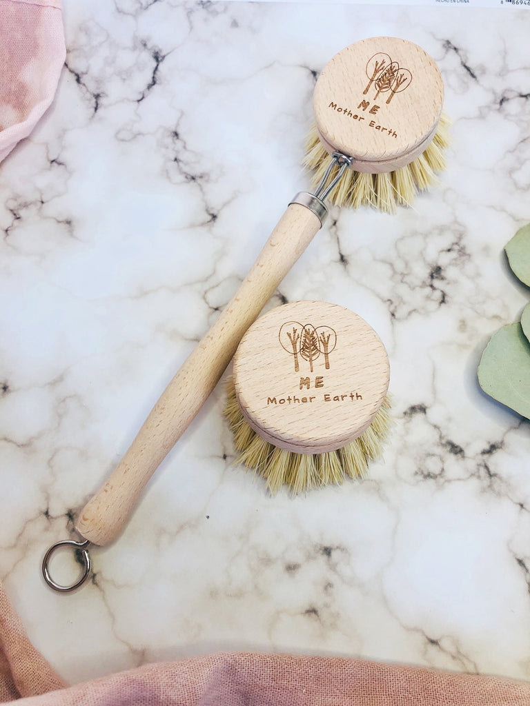 Beechwood & Sisal Fiber Kitchen Dish Brush