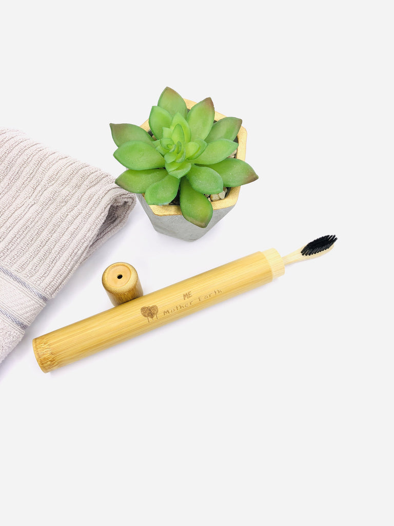 Bamboo Toothbrush Travel Case