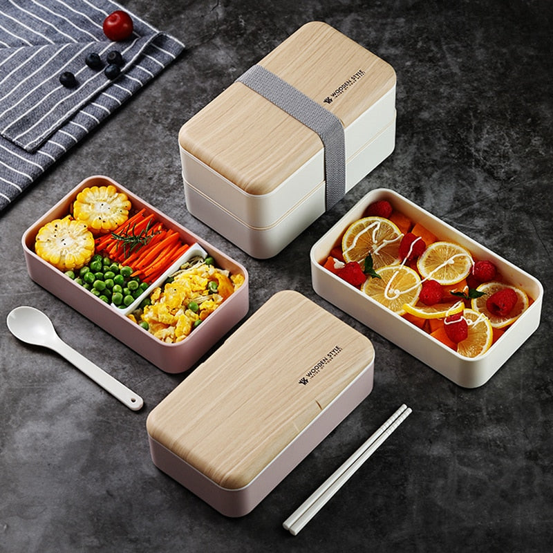 Wooden Microwaveable Lunch Box