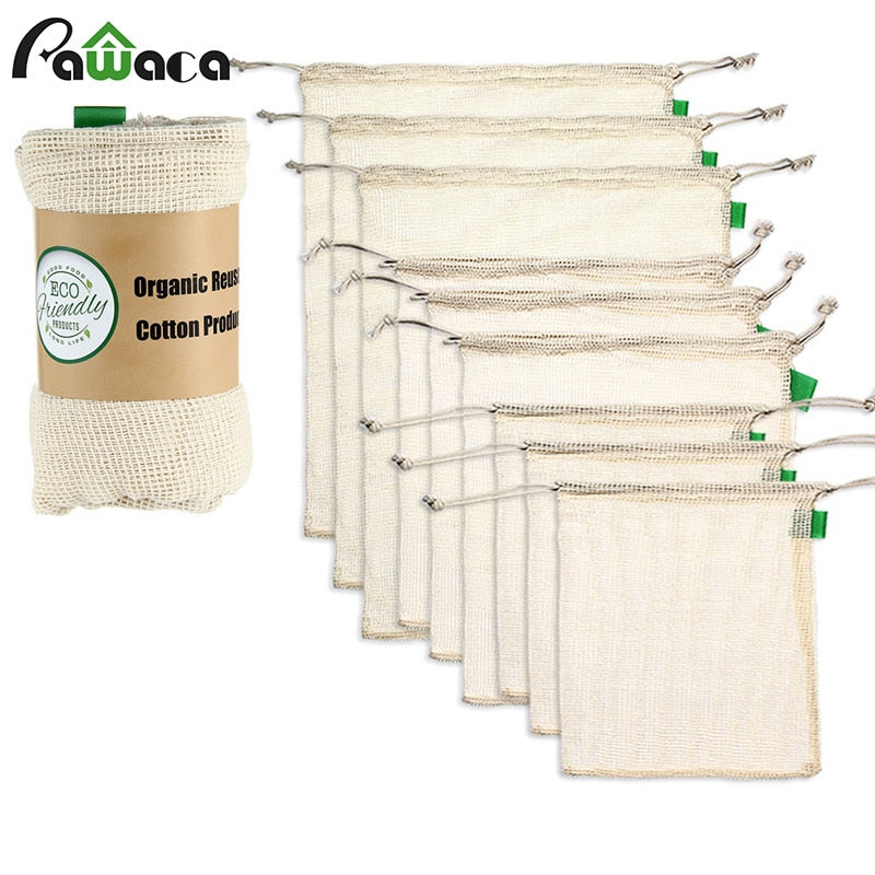 Reusable Organic Cotton Produce Bags