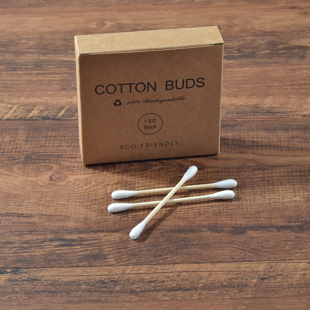 Organic Bamboo Cotton Swab